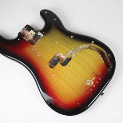 1978 Fender Precision Bass BODY Sunburst ASH Super CLEAN USA 4-Bolt Lightweight 5.2 lbs PBass 1970's Vintage image 3