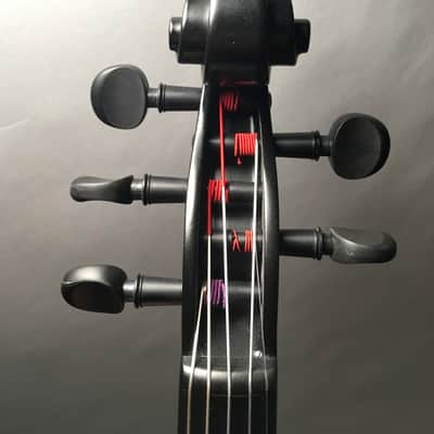 5-String Acoustic Electric Glasser Carbon Compsite Violin, Dark Blue image 4
