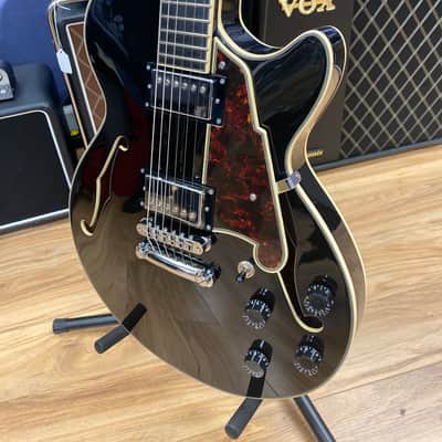 D'Angelico Premier SS Semi-Hollow Black Flake image 12