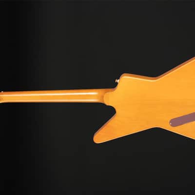 Epiphone 1958 Korina Explorer, White Pickguard in Aged Natural with Case image 4