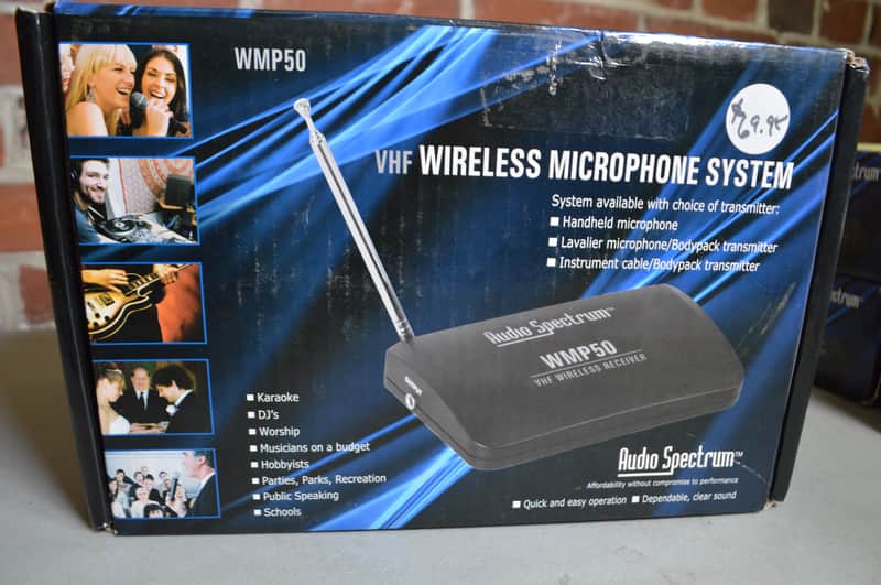 Audio Spectrum WMP50 wireless VHF microphone system image 1