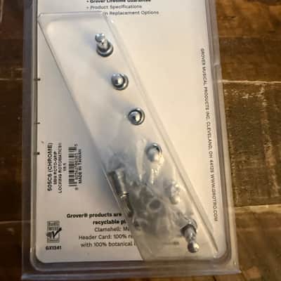 Grover 505C6 Mini Rotomatic Roto-Grip Locking Tuning Heads (6-In-Line) Chrome image 2