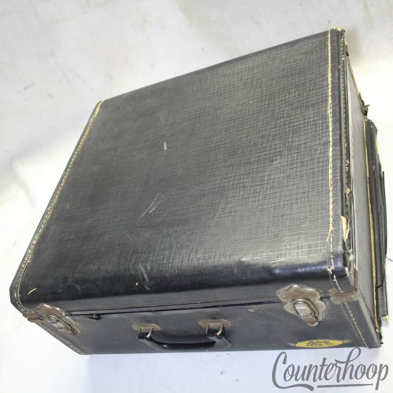 Ludwig 5-6.5"x14" Hard Shell Case Vintage 50-60s Script USA Stick/Stand Divider image 1