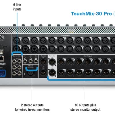 QSC TouchMix-30 Pro Touch Screen Compact Digital Mixer -Excellent Condition image 3