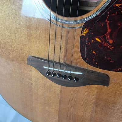 Yamaha FG730S Solid Top Brown Acoustic Guitar Natural Finish - Rosewood Back image 4
