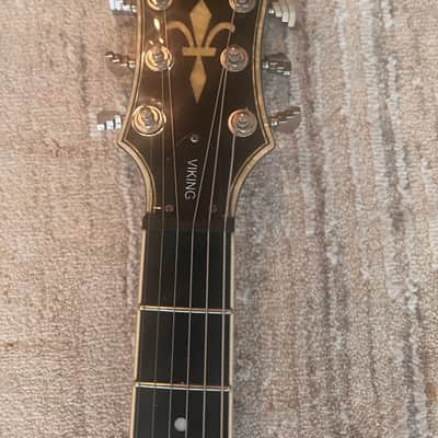Hagstrom Viking Left-Handed Black w/ factory hard case image 5