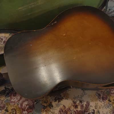 all-original 1943 Harmony Melody Ranch Gene Autry parlor acoustic vintage western cowboy guitar, parlour image 16