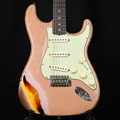 Fender Custom Shop Limited Edition '59 Stratocaster Super Heavy Relic- Aged Dirty Shell Pink/ Chocolate 3 Tone Sunburst 2025 (CZ585212) image 1