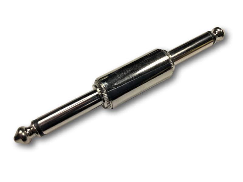 1/4" Mono Pedal Connectors Chrome image 1