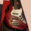 Fender American Standard Jazz Bass V 1996 Candy Apple Red Autograph Authenticated