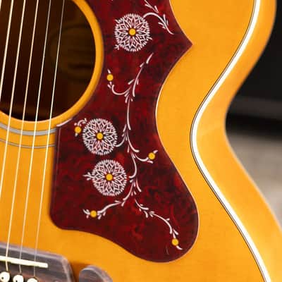 Epiphone J-200 Studio Acoustic/Electric Guitar - Antique Natural image 11