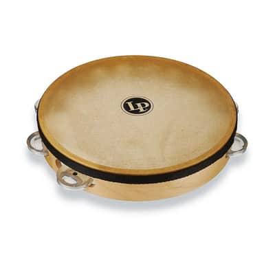 LP Pro Single Row 10" Rawhide Headed Tambourine - Gig Bag Included image 3