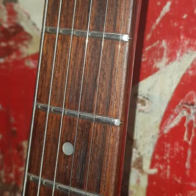 Hamer Special 1982 unique & rare union jack glitter & sparkle relic cherry & orange image 18