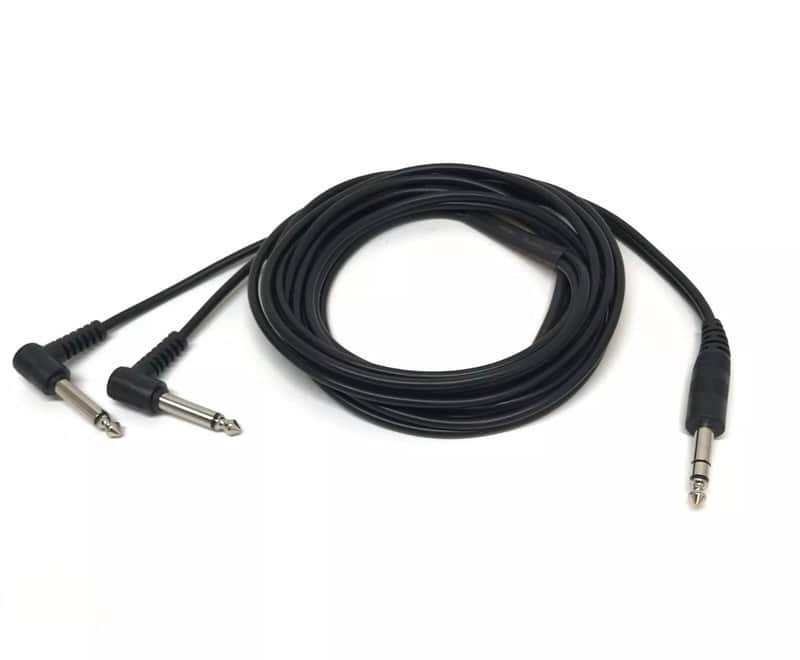 Y-Cable For ROLAND BOSS OR ALESIS V-Drum Splitter Cable Cord L-Plug Right Angle image 1