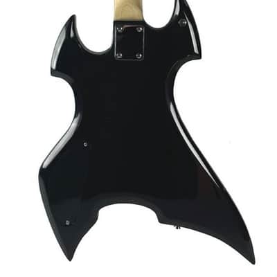 Zenison Heavy Metal Rock Style Electric Guitar Solid Wood Body Maple Black image 2