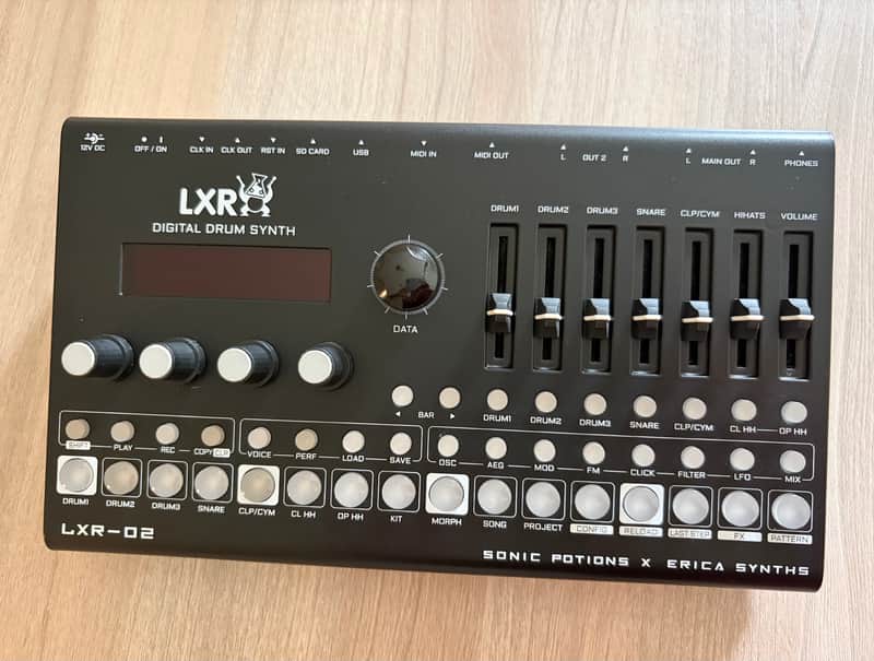 Erica Synths LXR-02 Digital Drum Synth 2021 - Black image 1