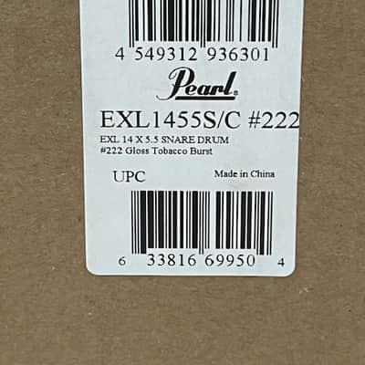 Pearl Export Series 14"x5.5" Snare Drum - Gloss Tabacco Burst image 2