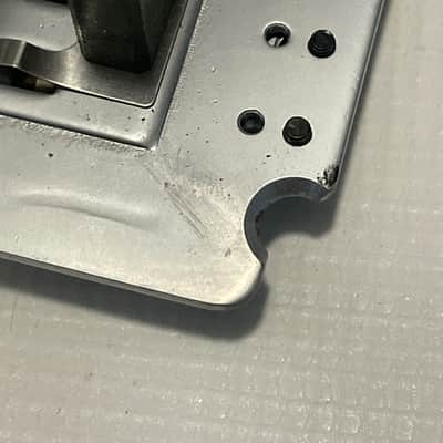 2000's Jackson Dinky Guitars JT-580LP Takeuchi Brushed Chrome Licensed Floyd Rose Tremolo Guitar Bridge image 8