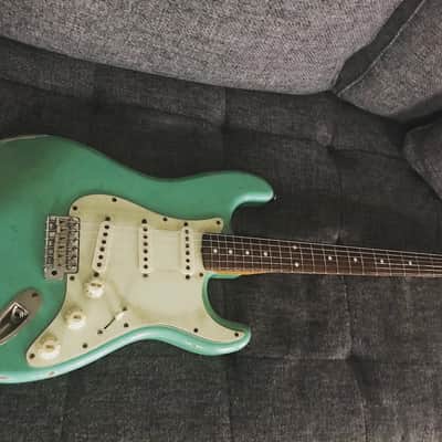 Rocketfire S-style Guitar Surf green image 2
