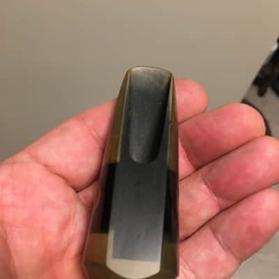VINTAGE CONN STANDARD STEELAY 5 TIP RARE ALTO USA SAXOPHONE MOUTHPIECE NEAR MINT FINE HARD RUBBER OVERALL NICEST I'VE SEEN CAP AND LIG FREE SHIP image 8