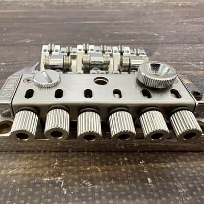 Unused ANSWER SHIFT-2001 Roller Saddle Tremolo Bridge Chrome w/ Locking Nut image 3