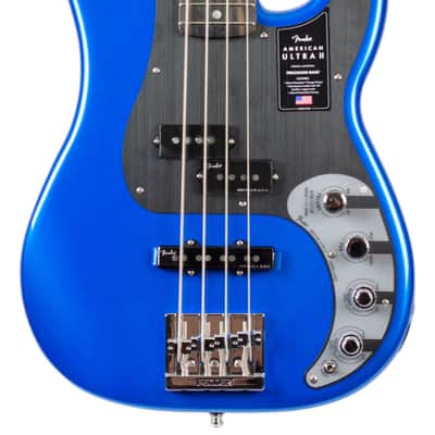 New Fender American Ultra II Precision Bass Noble Blue #US24021054 image 3