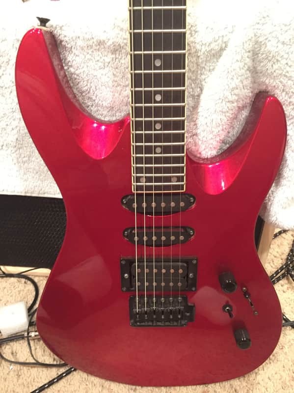 Samick Korea Super Strat 561 80's 90's Metallic Red | Reverb