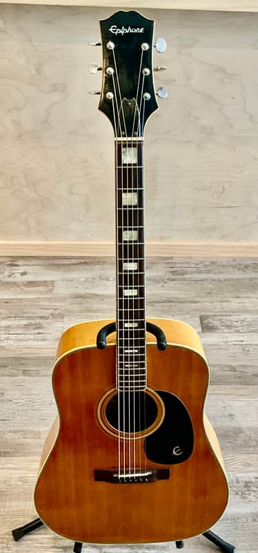 1970s Epiphone Dreadnought Acoustic Guitar image 1