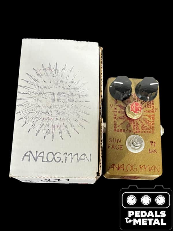 Analogman Sun Face TI-UK Germanium Fuzz with Sun Dial Knob 2008 - 2017 - Gold X16795 image 1