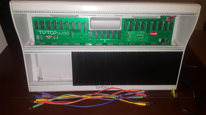 Tiptop Audio Mantis Eurorack case with blank panels & patch cables image 1