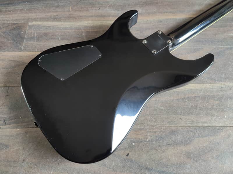 Hurricane by Morris HSS Superstrat w/Kahler (Black) | Reverb
