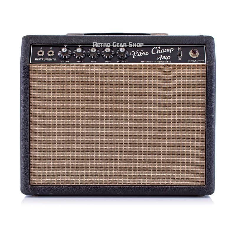 Fender Vibro Champ Tube Combo Guitar Amp No Logo Vintage Rare 8" Vibrochamp image 1