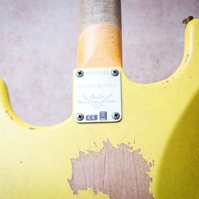 FENDER USA Custom Shop Ltd '67 Reissue Stratocaster Relic "Graffiti Yellow" (2023) image 16