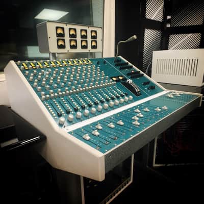 Helios Vintage 12 Channel mixing console ex The Who Ramport Studios 1971 Aqua Blue Green image 7