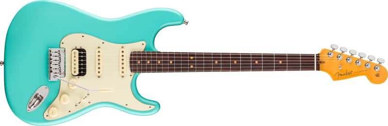 Fender American Ultra Luxe Vintage '60s Stratocaster HSS, Rosewood Fingerboard, Sea Foam Green Model #: 0118230849 image 1