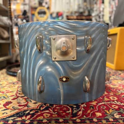 1960s Slingerland 14x20 Bass Drum Shell in Blue Satin Flame image 6