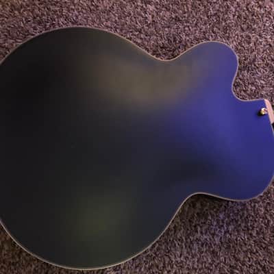 D'Angelico Deluxe 59 Hollow Body Archtop Electric Guitar Midnight Matte Finish image 8