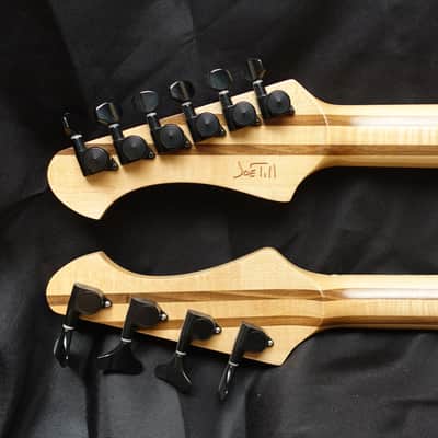 Double-Neck 6 String Guitar/4 String Bass Joe Till Guitars image 15