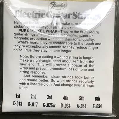 Fender F-50 Set Vintage Flatwound N.O.S Strings 1970's Pure Nickel image 3
