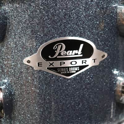 Pearl 4pc Export Drum Set Aqua Blue Glitter image 2