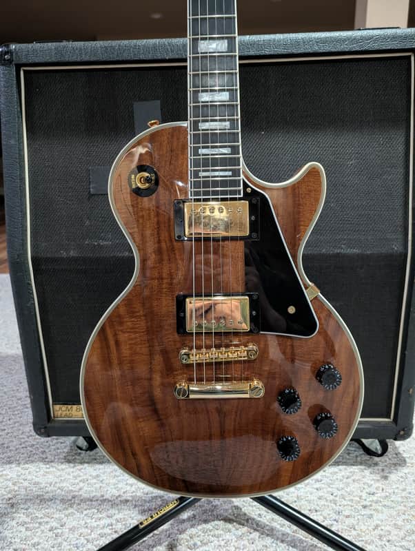 Epiphone Les Paul Custom Koa (Original Pickups and Upgraded Electronics) image 1