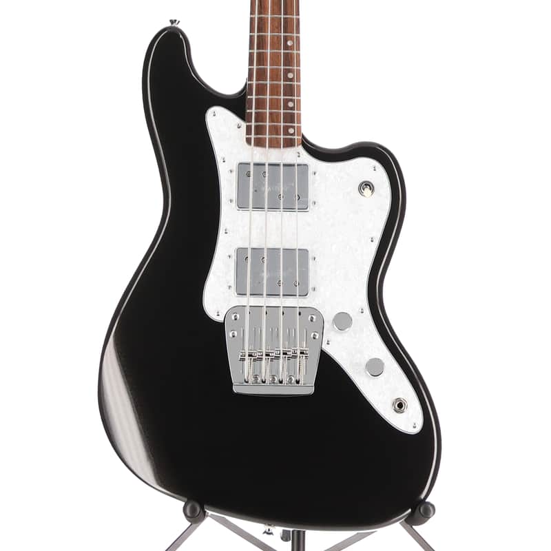 Squier Paranormal Rascal Bass Guitar HH, Laurel Fingerboard Metallic Black (C9) (07421) image 1