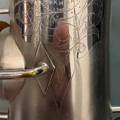 Buescher C Melody Saxophone, Model: True Tone, Silver Finish, Low Pitch image 8