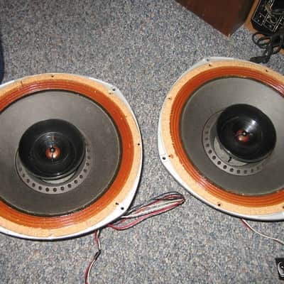 Pair of Modern Midcentury Vintage speakers Gorgeous Solid Wood image 12