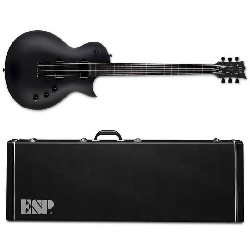 ESP LTD EC-1000 Baritone Charcoal Metallic Satin CHMS Electric Guitar - Brand New + ESP Hard case image 1