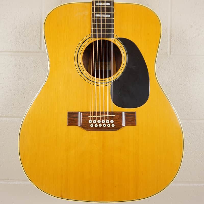 Vintage 1970s Kansas B-280 12-String Dreadnought Suzuki Violin Japan w/ Hard Case