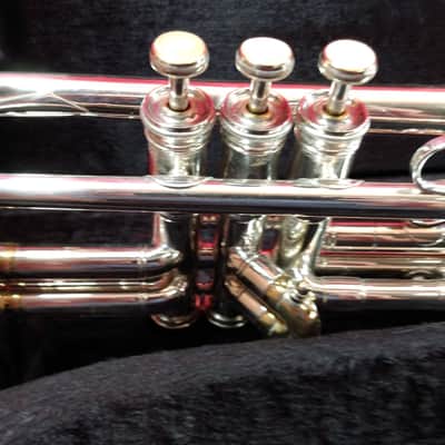 Besson MEHA .470" LARGE BORE 1972 - SILVER & GOLDPLATED image 3