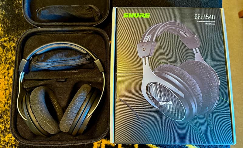 Shure SRH1540 Professional Closed Back Studio Headphones 2010s - Black image 1