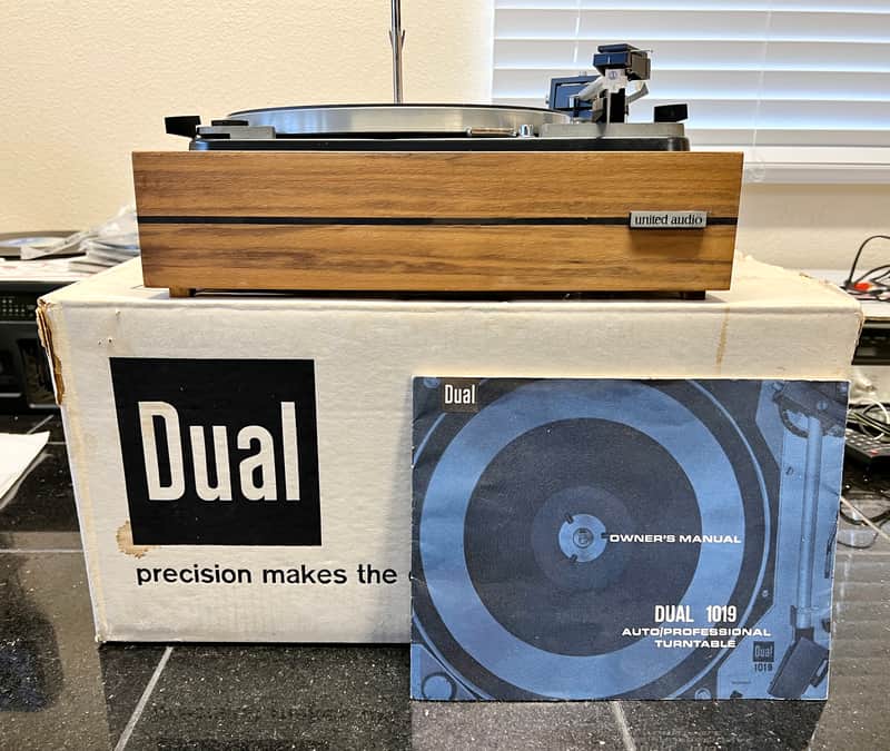 Dual 1019 Fully Automatic Turntable w/ Multi-Play Spindle, Original Box & Instructions; Serviced image 1