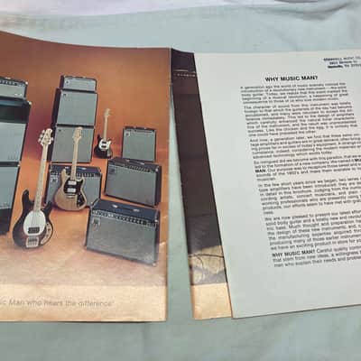 Vintage Music Man Catalog Amplifiers Basses Guitars image 3